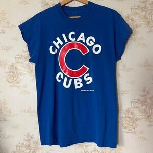 Vtg 1988 Chicago Cubs Muscle T-Shirt | Brockworld MLB Size Medium